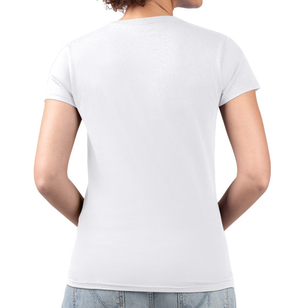 Женская футболка Charlotte Hornets G-III 4Her by Carl Banks White Super-Slim-Fit Metallic Drop Lightweight V-Neck