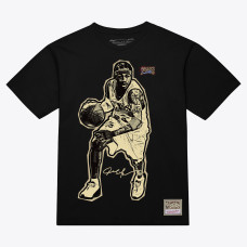 Футболка Unisex Philadelphia 76ers Allen Iverson Mitchell & Ness Black Blockbuster Graphic