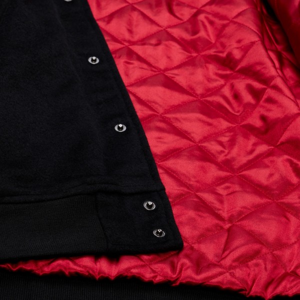 Cleveland Cavaliers Mitchell & Ness Black Hardwood Classics Nights Walk the Tunnel Full-Snap Varsity Jacket