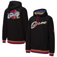 Cleveland Cavaliers Mitchell & Ness Black Hardwood Classics Nights Playmaker Fleece Hoodie