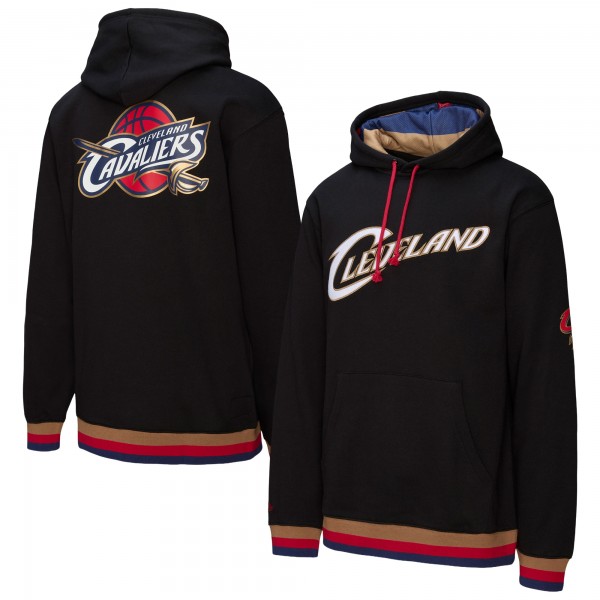 Cleveland Cavaliers Mitchell & Ness Black Hardwood Classics Nights Playmaker Fleece Hoodie