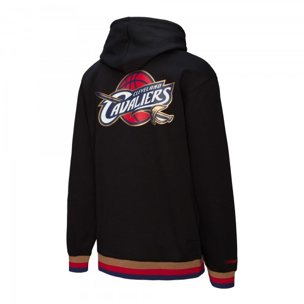 Cleveland Cavaliers Mitchell & Ness Black Hardwood Classics Nights Playmaker Fleece Hoodie
