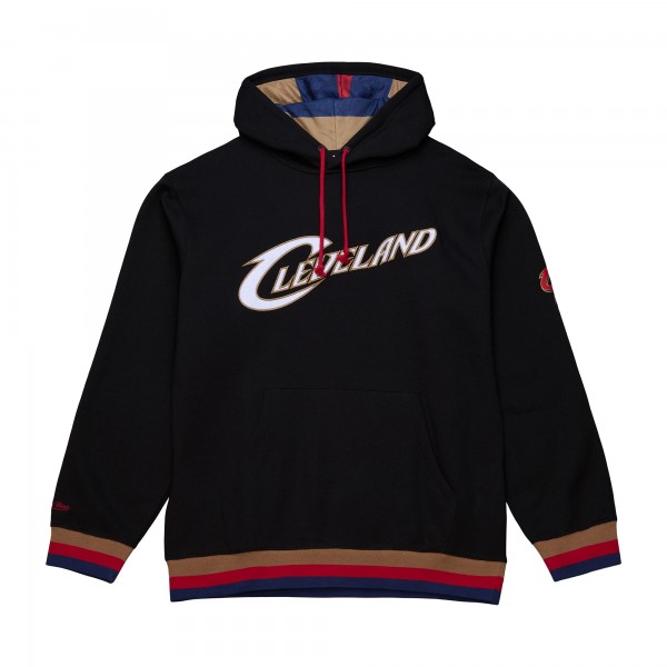 Cleveland Cavaliers Mitchell & Ness Black Hardwood Classics Nights Playmaker Fleece Hoodie