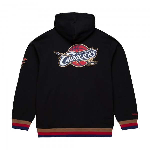 Cleveland Cavaliers Mitchell & Ness Black Hardwood Classics Nights Playmaker Fleece Hoodie
