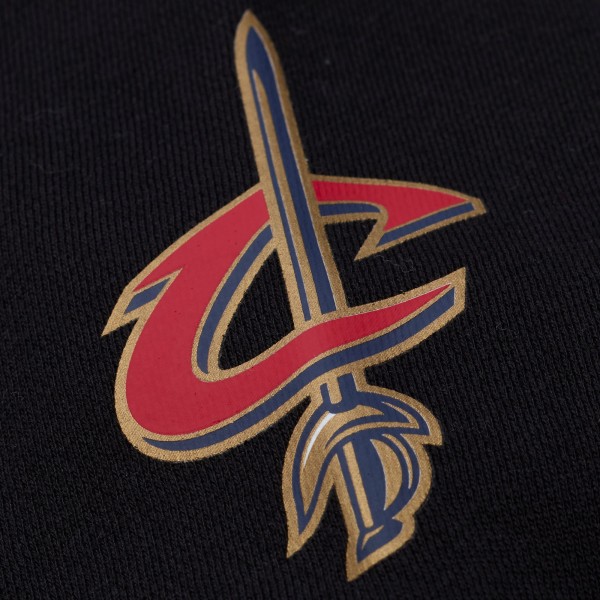Cleveland Cavaliers Mitchell & Ness Black Hardwood Classics Nights Playmaker Fleece Hoodie