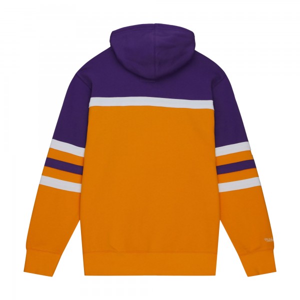 Толстовка Los Angeles Lakers Mitchell & Ness Gold/Purple Head Coach