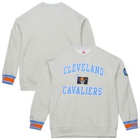 Cleveland Cavaliers Mitchell & Ness Heather Gray Team Celebration Sweatshirt