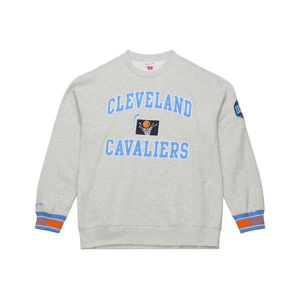Cleveland Cavaliers Mitchell & Ness Heather Gray Team Celebration Sweatshirt