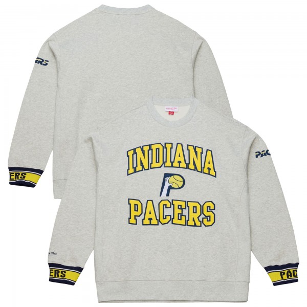 Indiana Pacers Mitchell & Ness Heather Gray Team Celebration Sweatshirt