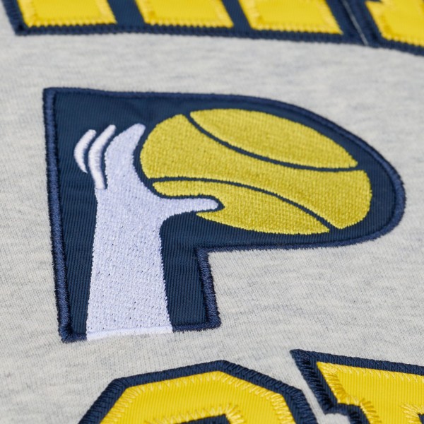 Indiana Pacers Mitchell & Ness Heather Gray Team Celebration Sweatshirt