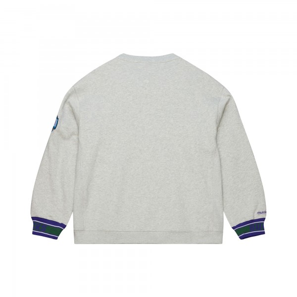Milwaukee Bucks Mitchell & Ness Heather Gray Team Celebration Sweatshirt