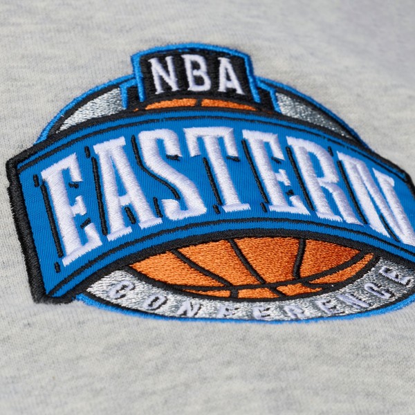 Charlotte Hornets Mitchell & Ness Heather Gray Team Celebration Sweatshirt