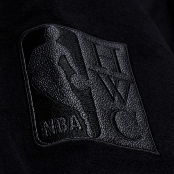 Los Angeles Lakers Mitchell & Ness Black Walk the Tunnel Full-Snap Varsity Jacket