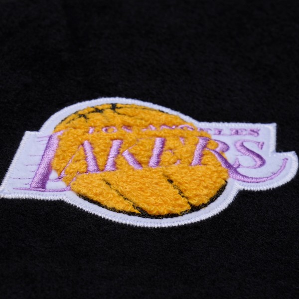 Los Angeles Lakers Mitchell & Ness Black Walk the Tunnel Full-Snap Varsity Jacket