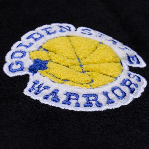 Golden State Warriors Mitchell & Ness Black Walk the Tunnel Full-Snap Varsity Jacket