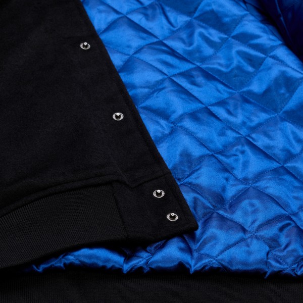 Golden State Warriors Mitchell & Ness Black Walk the Tunnel Full-Snap Varsity Jacket