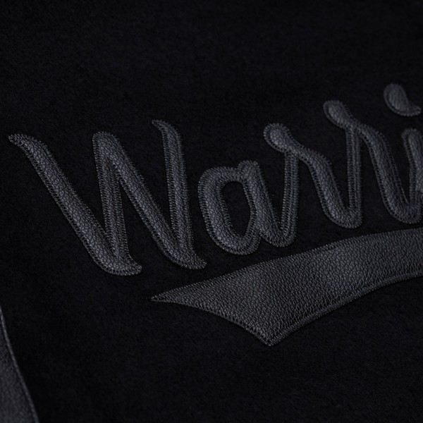 Golden State Warriors Mitchell & Ness Black Walk the Tunnel Full-Snap Varsity Jacket