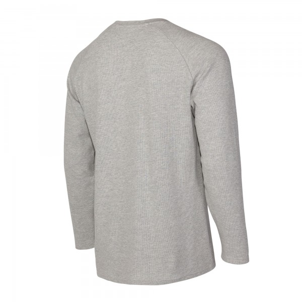 New York Knicks Concepts Sport Gray Hawthorn Thermal Knit Long Sleeve Henley T-Shirt