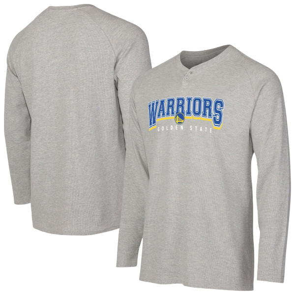 Футболка Golden State Warriors Concepts Sport Gray Hawthorn Thermal Knit Long Sleeve Henley