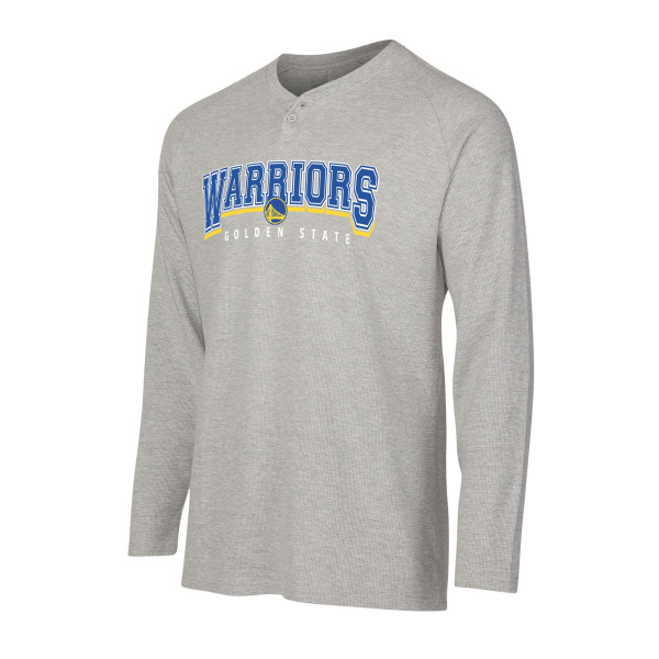 Футболка Golden State Warriors Concepts Sport Gray Hawthorn Thermal Knit Long Sleeve Henley