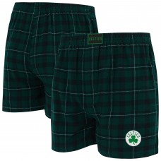 Boston Celtics Concepts Sport Kelly Green/Black Hawthorn Flannel Boxer