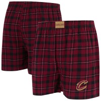 Cleveland Cavaliers Concepts Sport Wine/Black Hawthorn Flannel Boxer