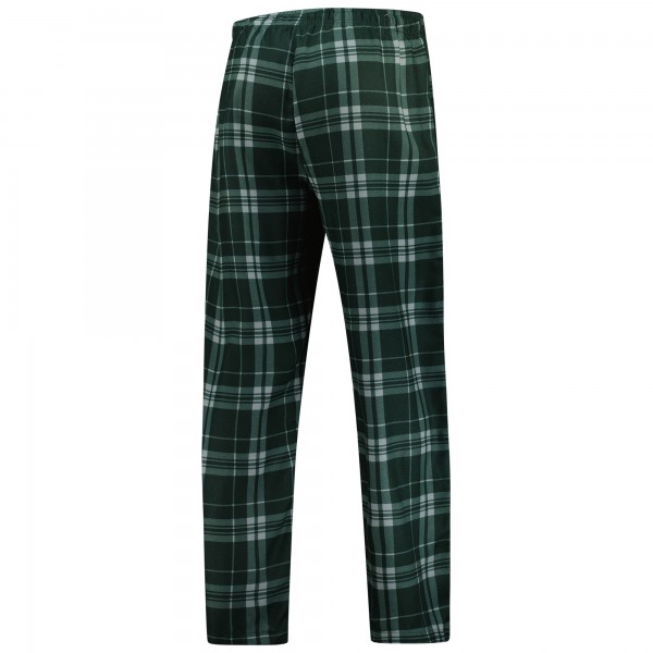 Milwaukee Bucks Concepts Sport Hunter Green Regulate Long Sleeve T-Shirt & Plaid Pant Set