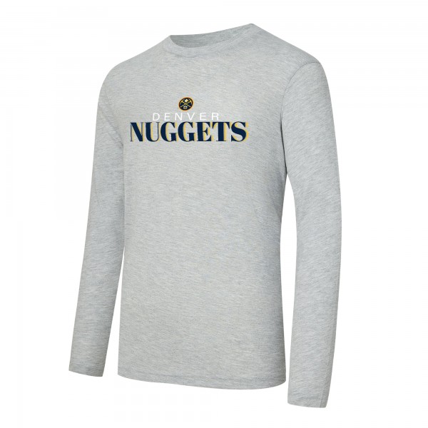 Футболка с длинном рукавом и штаны Denver Nuggets Concepts Sport Navy Regulate