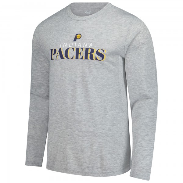 Indiana Pacers Concepts Sport Navy Regulate Long Sleeve T-Shirt & Plaid Pant Set