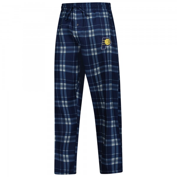 Indiana Pacers Concepts Sport Navy Regulate Long Sleeve T-Shirt & Plaid Pant Set