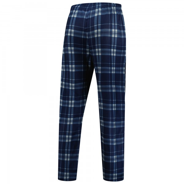 Indiana Pacers Concepts Sport Navy Regulate Long Sleeve T-Shirt & Plaid Pant Set