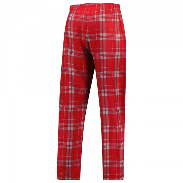 Chicago Bulls Concepts Sport Red Regulate Long Sleeve T-Shirt & Plaid Pant Set