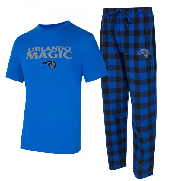 Футболка с длинным рукавом и штаны Orlando Magic Concepts Sport Blue/Black Avondale