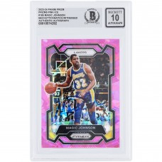 Magic Johnson Los Angeles Lakers Autographed 2023-24 Panini Prizm Pink Ice Prizm #185 Beckett Fanatics Witnessed Authenticated 10 Card