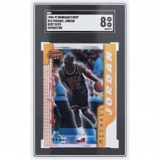 Michael Jordan Chicago Bulls 1996-97 Bowmans Best Cuts Refractor #BC2 SGC Authenticated 8 Card