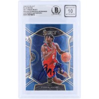 Tyrese Maxey Philadelphia 76ers Autographed 2020-21 Panini Select Retail #81 Beckett Fanatics Witnessed Authenticated 10 Rookie Card