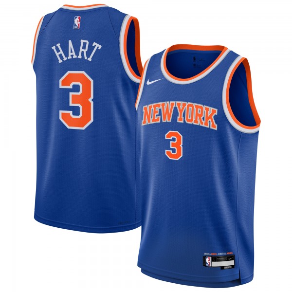 Подростковая New York Knicks Josh Hart Nike Blue Swingman Jersey - Icon Edition