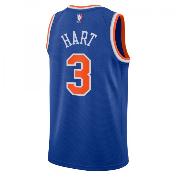 Подростковая New York Knicks Josh Hart Nike Blue Swingman Jersey - Icon Edition