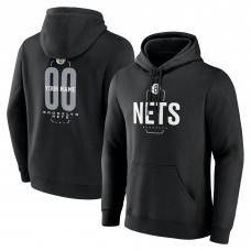 Brooklyn Nets Black Center Court Name & Number Custom Hoodie