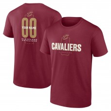 Cleveland Cavaliers Wine Center Court Name & Number Custom T-Shirt