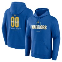 Golden State Warriors Royal Center Court Name & Number Custom Hoodie