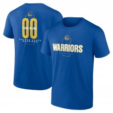 Golden State Warriors Royal Center Court Name & Number Custom T-Shirt