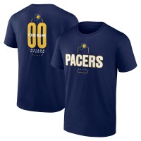 Indiana Pacers Navy Center Court Name & Number Custom T-Shirt