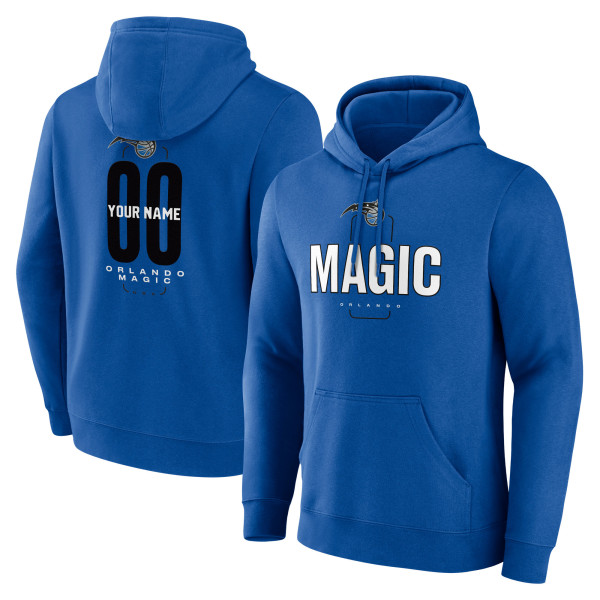 Orlando Magic Blue Center Court Name & Number Custom Hoodie