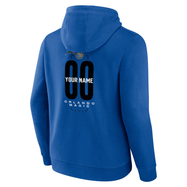 Orlando Magic Blue Center Court Name & Number Custom Hoodie