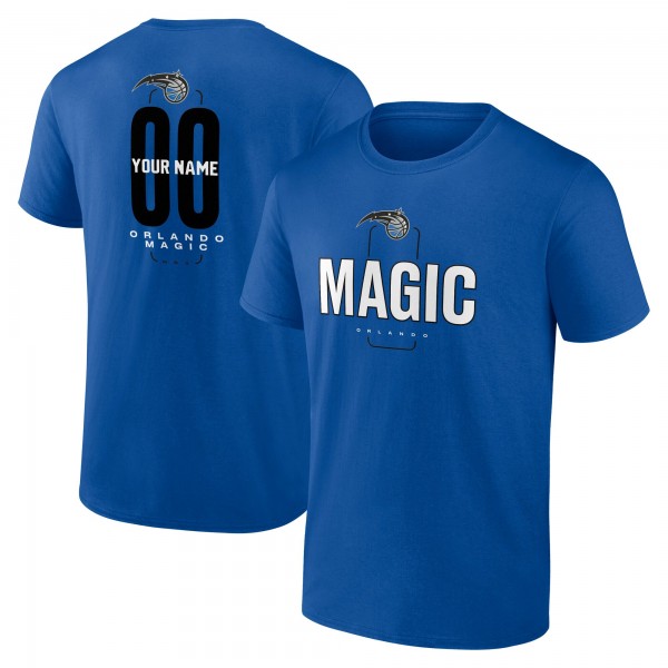 Orlando Magic Blue Center Court Name & Number Custom T-Shirt