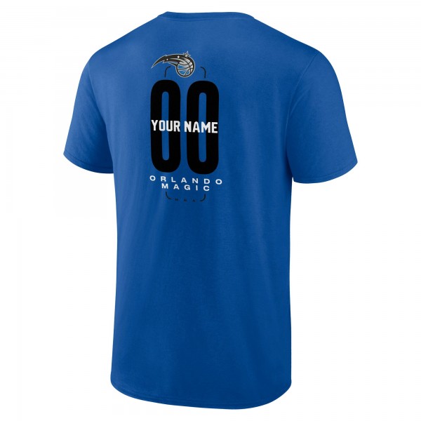 Orlando Magic Blue Center Court Name & Number Custom T-Shirt