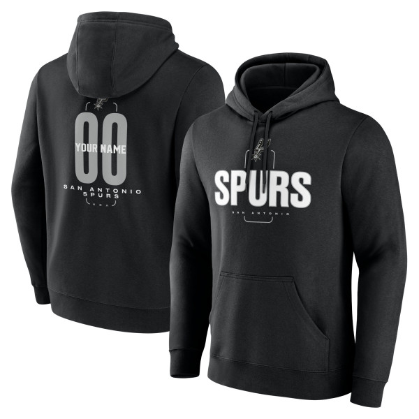 Именная толстовка San Antonio Spurs Black Center Court Name & Number