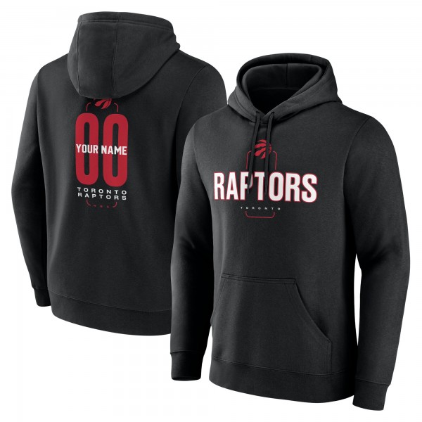Toronto Raptors Black Center Court Name & Number Custom Hoodie