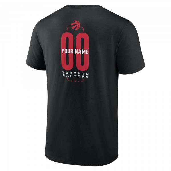 Toronto Raptors Black Center Court Name & Number Custom T-Shirt